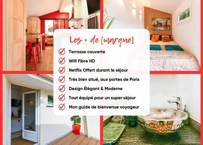 Paris-zenith-bienvenue-terrasse-netflix Lägenhet Pantin